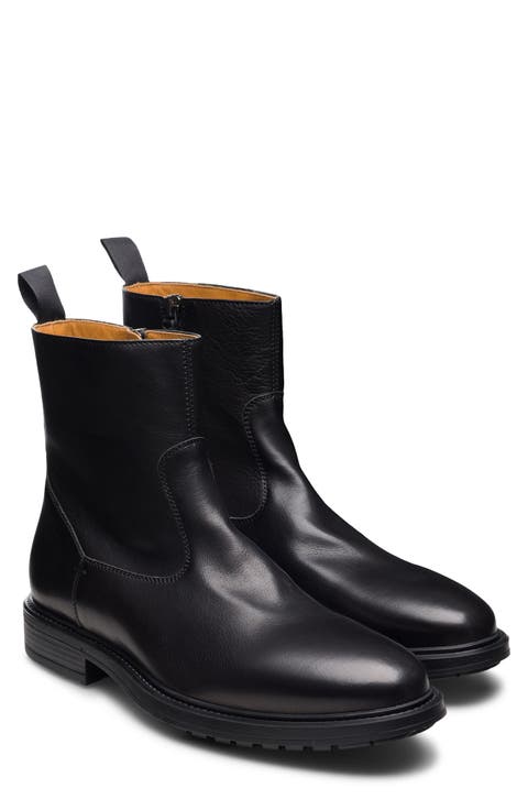 Atlas Leather Zip Boot