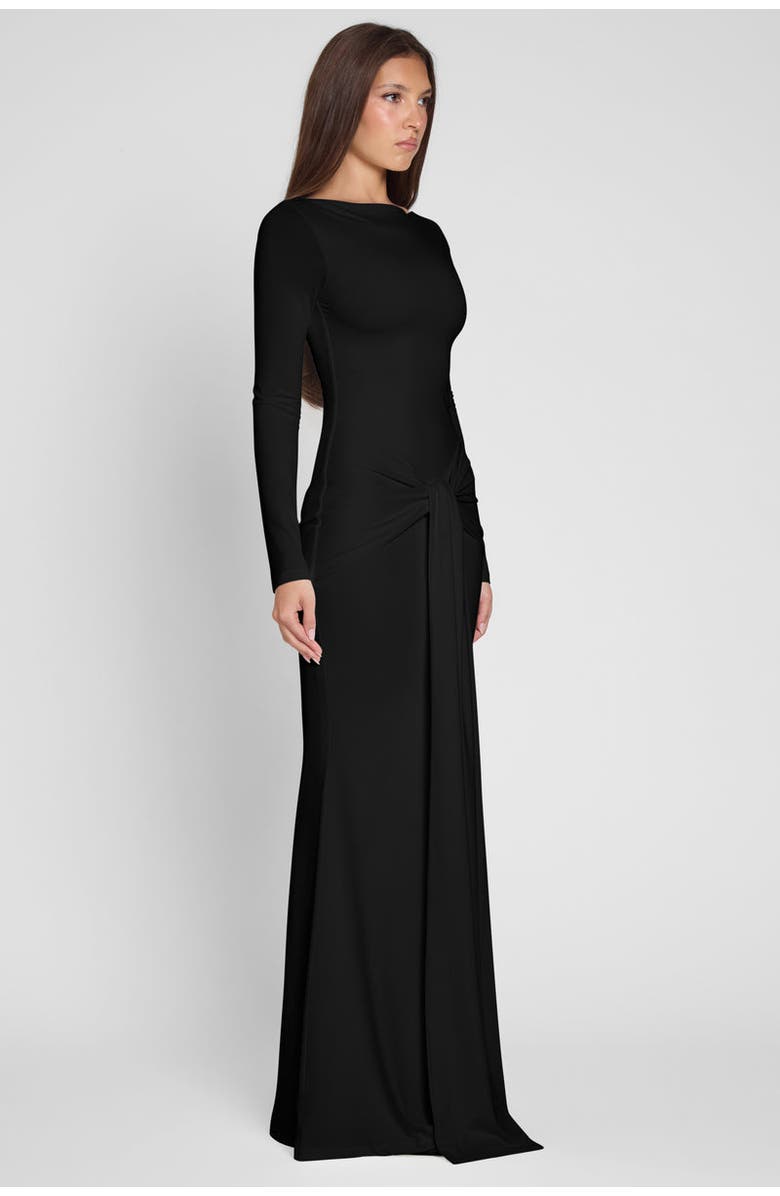 LEAU Oasis Knot Maxi Dress, Alternate, color, Black