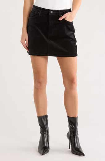 Good American Velvet Miniskirt