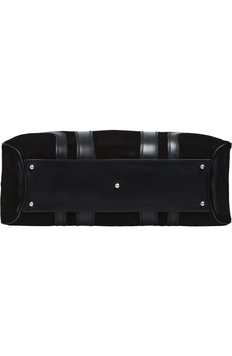 Dries Van Noten Suede Duffle Bag, Alternate, color, Black