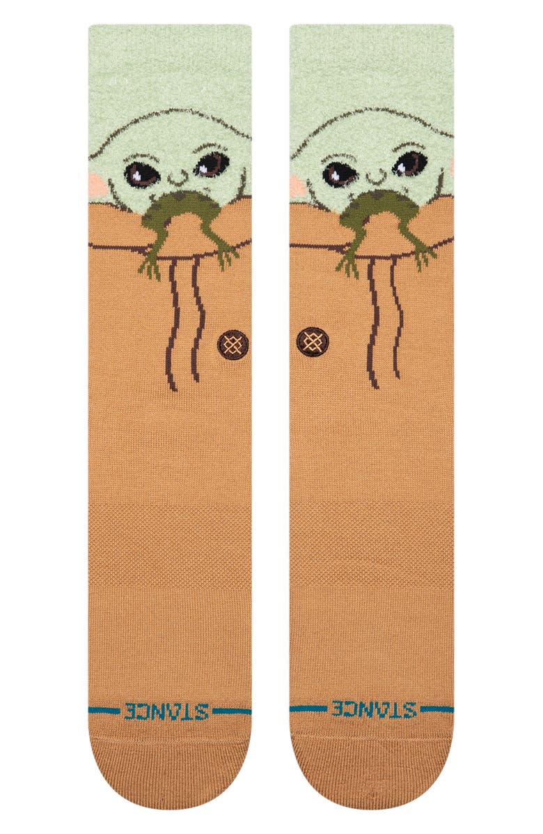 Stance Star Wars<sup>®</sup> Grogru Crew Socks, Main, color, Green
