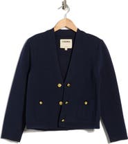L'AGENCE Catie V-Neck Knit Blazer