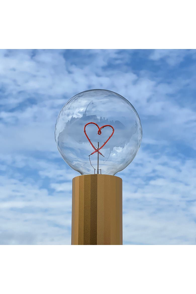 Heart Portable Table Lamp, Alternate, color, Gold