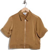 DKNY Short Sleeve Satin Jacket