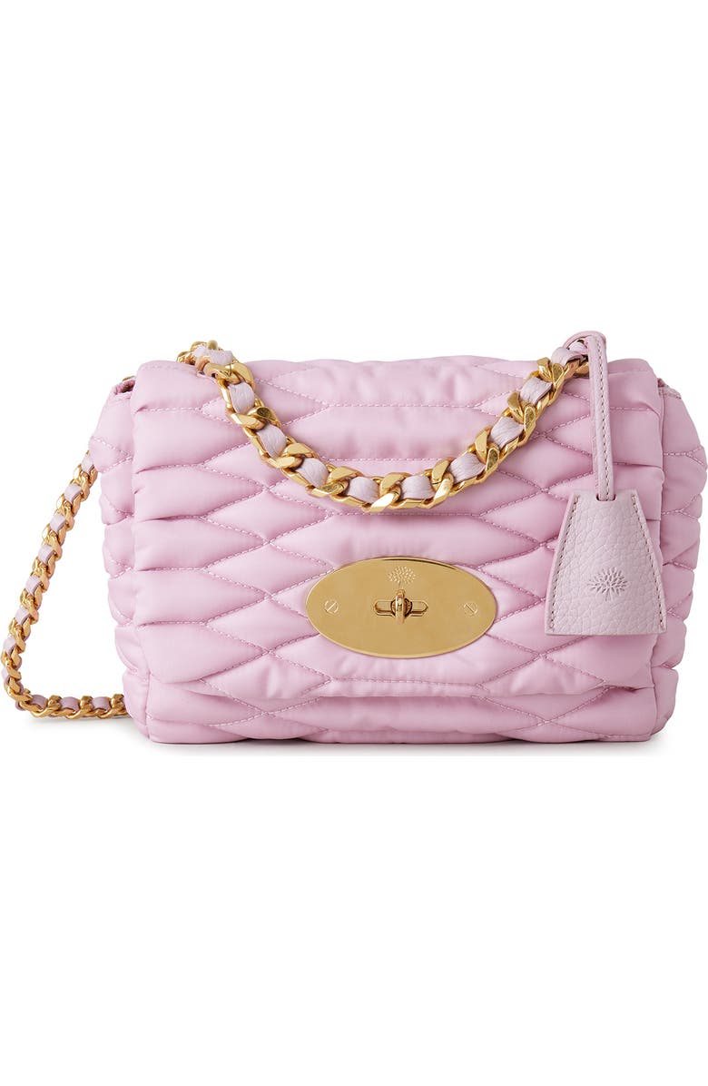 Mulberry Lily Quilted ECONYL<sup>®</sup> Nylon Shoulder Bag, Main, color,