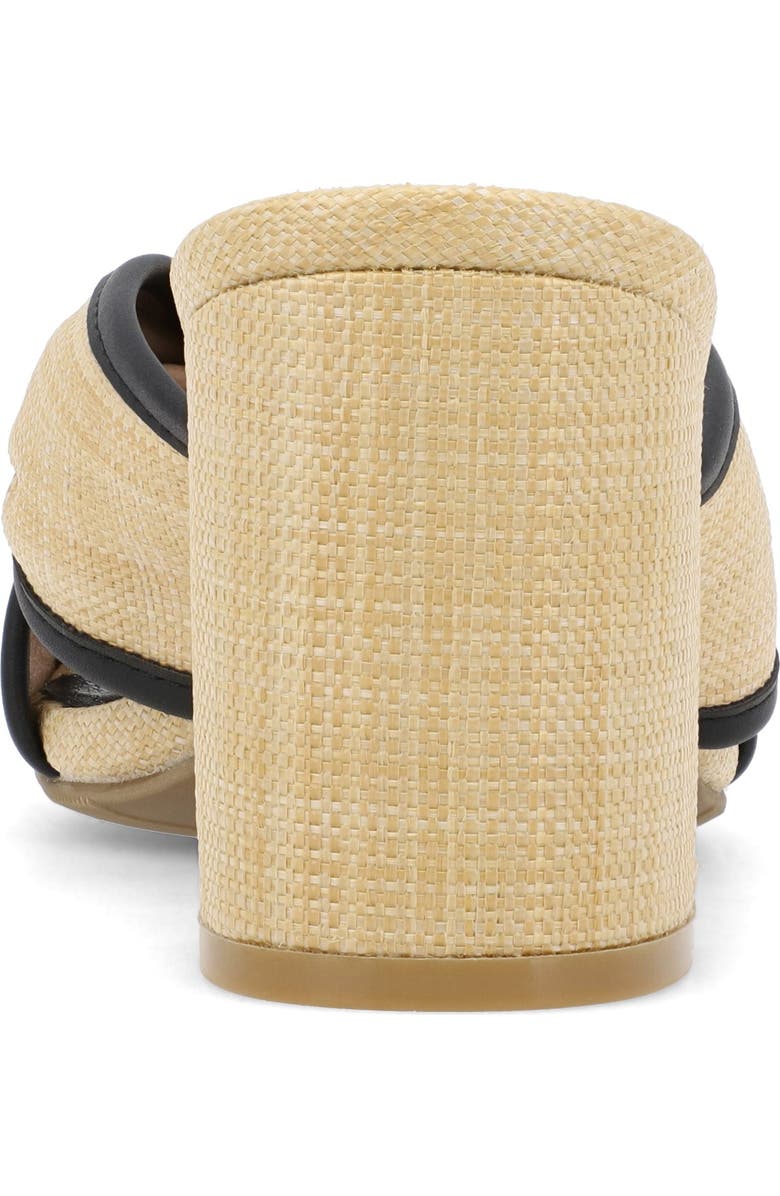 MIA Hania Block Heel Sandal, Alternate, color, Natural With Black