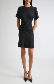 Victoria Beckham Gathered Waist Satin Minidress