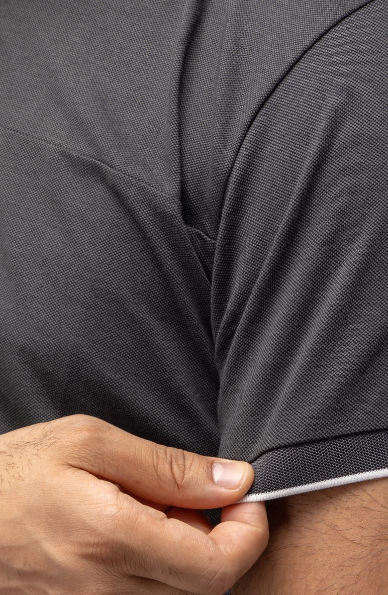XRAY Piqué Polo, Alternate, color, Heather Charcoal