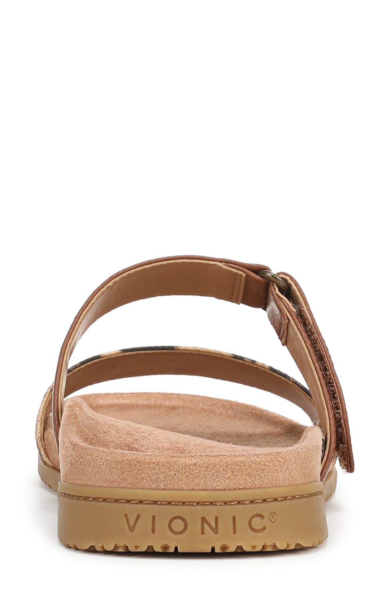 Elaine Slide Sandal, Alternate, color, TAN LEOPARD