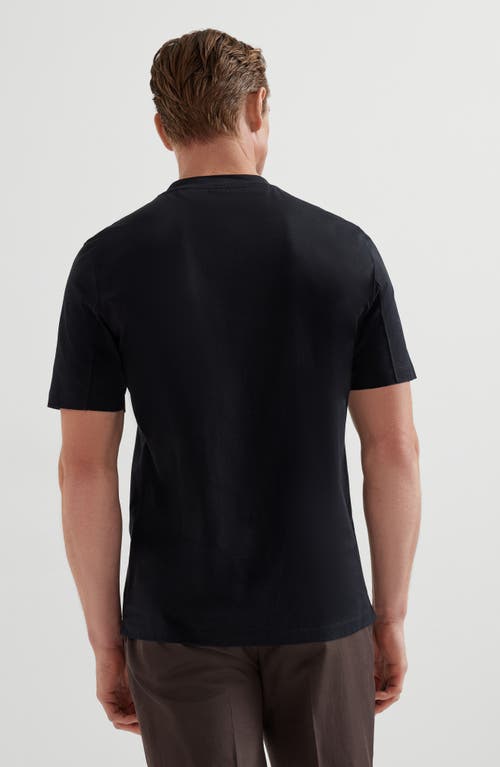 Brunello Cucinelli Double Layer Crewneck T-shirt Featuring Elegant Piping