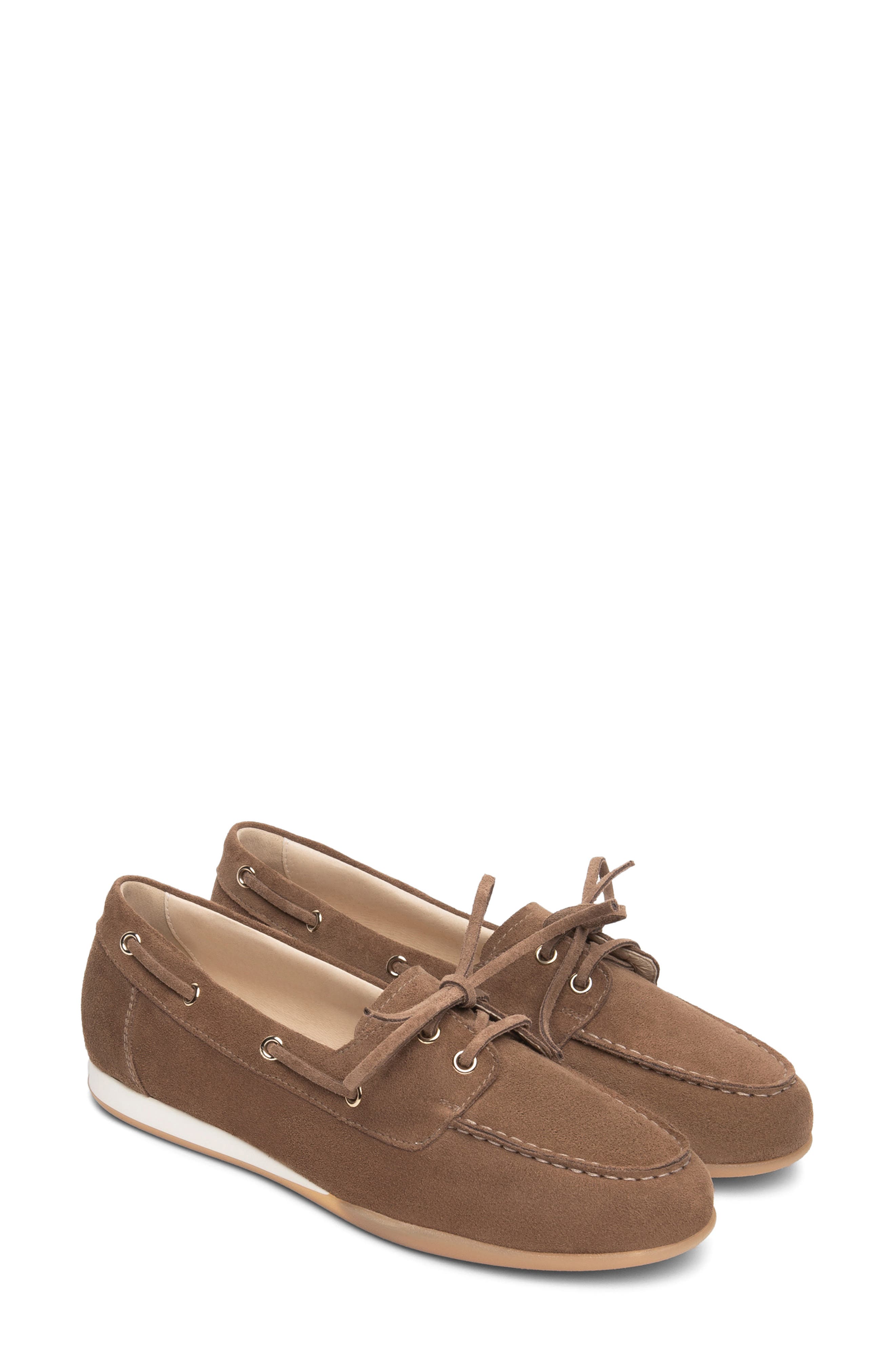 NeroGiardini Boat Shoe, Main, color, Whiskey