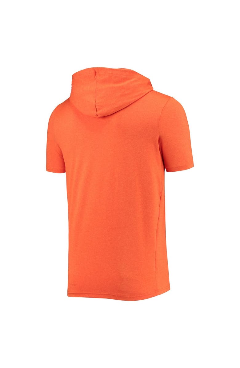 New Era Men's New Era Heathered Orange Chicago Bears Team Brushed Hoodie T-Shirt, Alternate, color, 