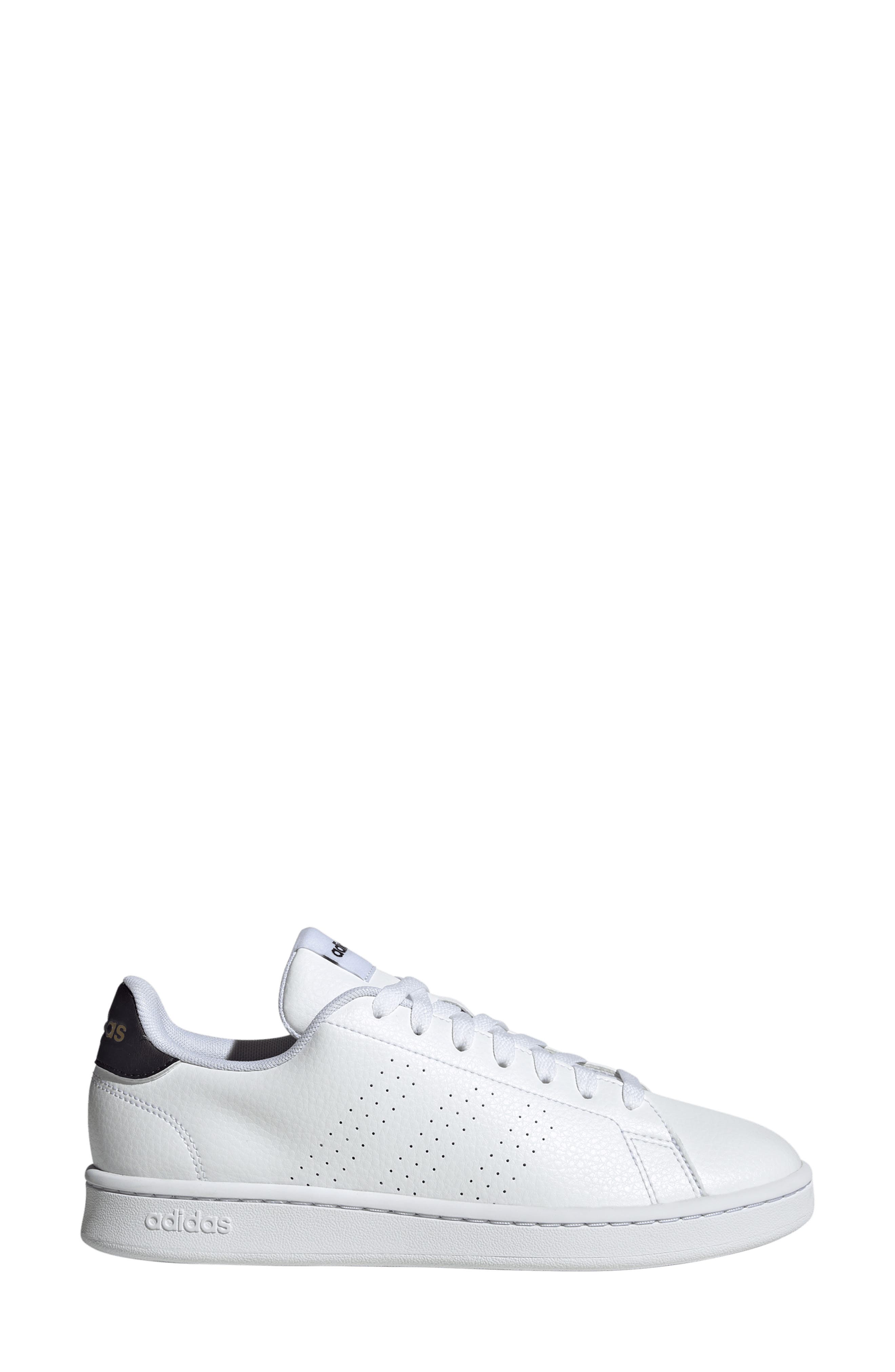 adidas Advantage Trainer, Alternate, color, White/White/Black