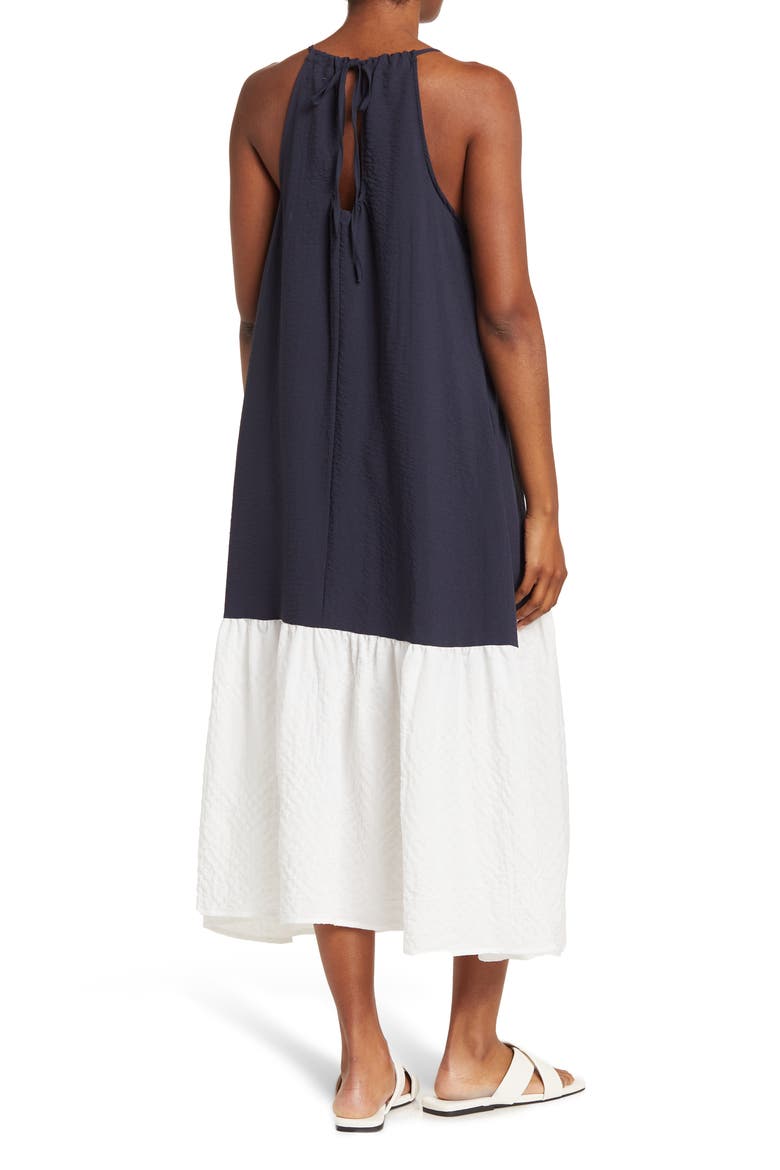 Pasitano Two-Tone Dress, Alternate, color, NAVY