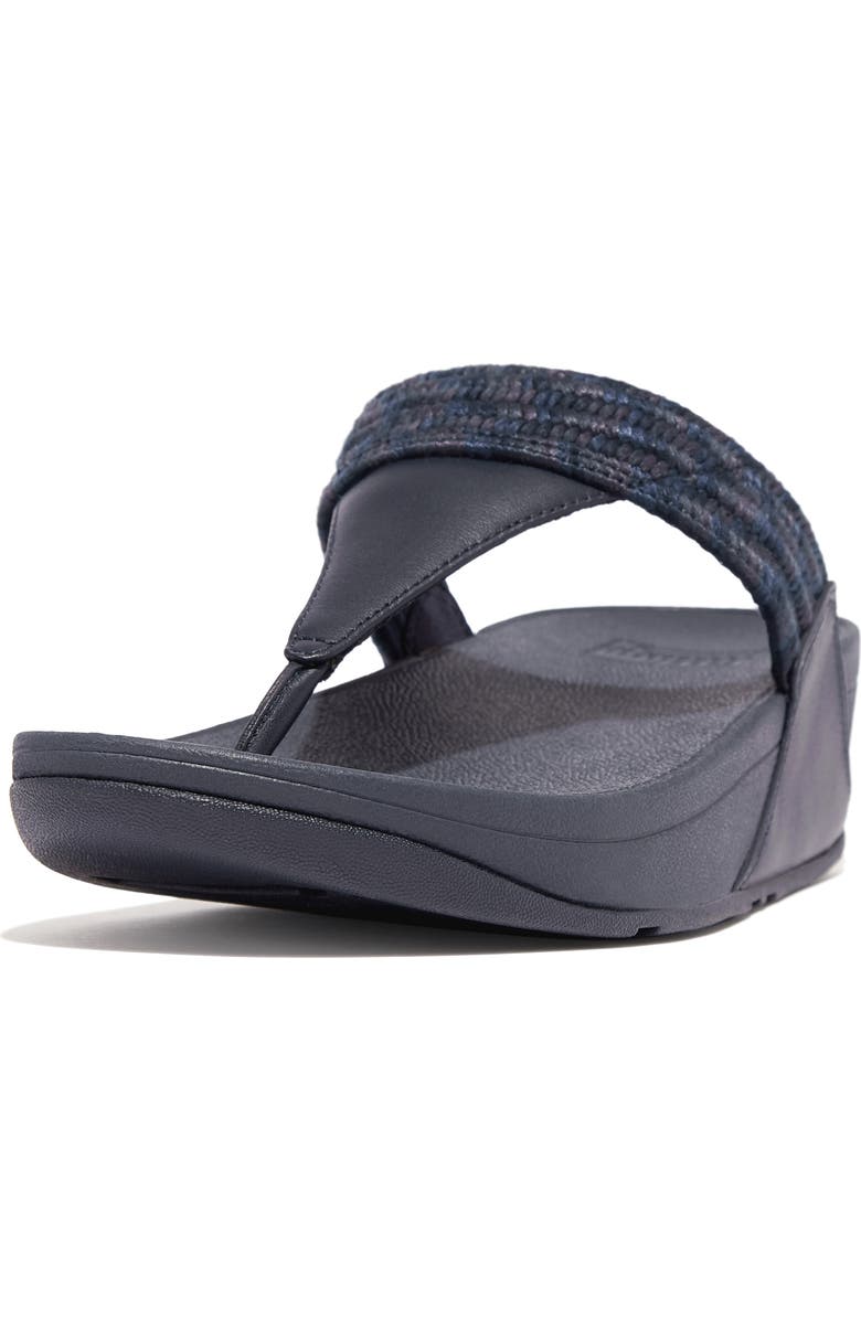 FitFlop Lulu Art Wedge Sandal, Alternate, color, Midnight Navy Mix