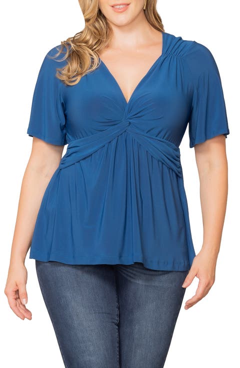 Abby Twist Front Top (Plus Size)