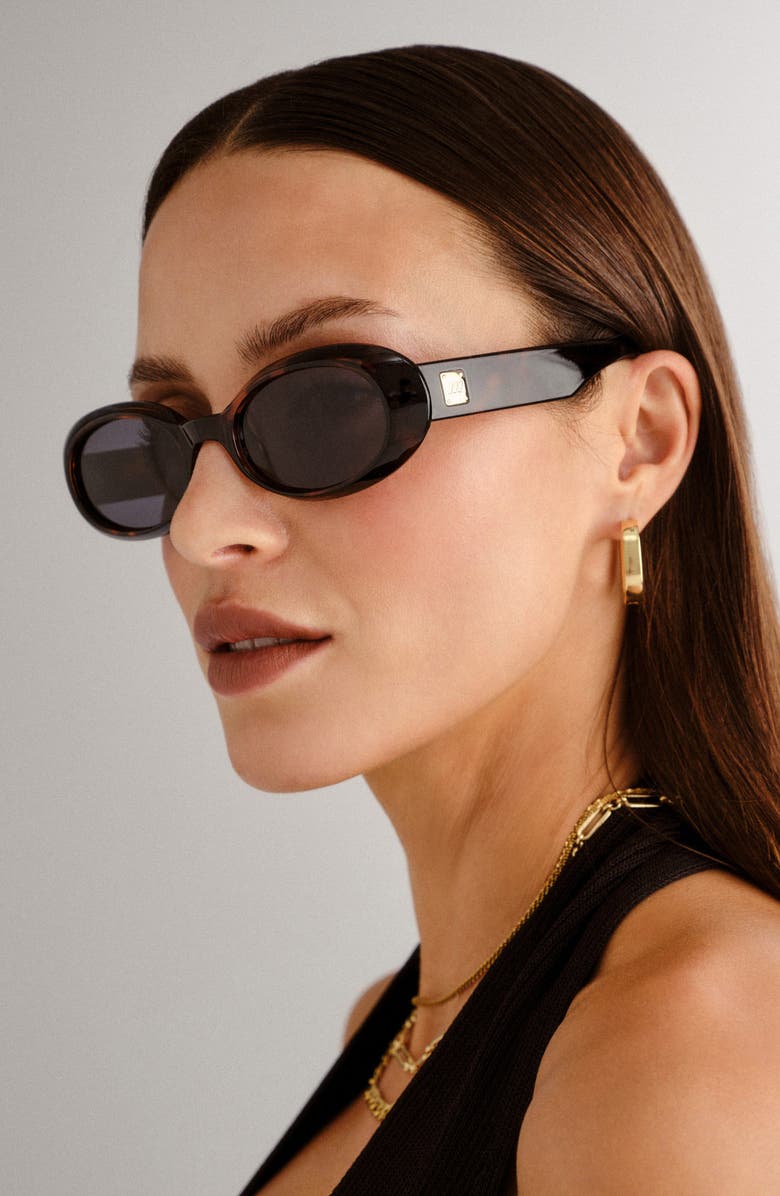 Le Specs Work It 53mm Polarized Oval Sunglasses, Alternate, color, 