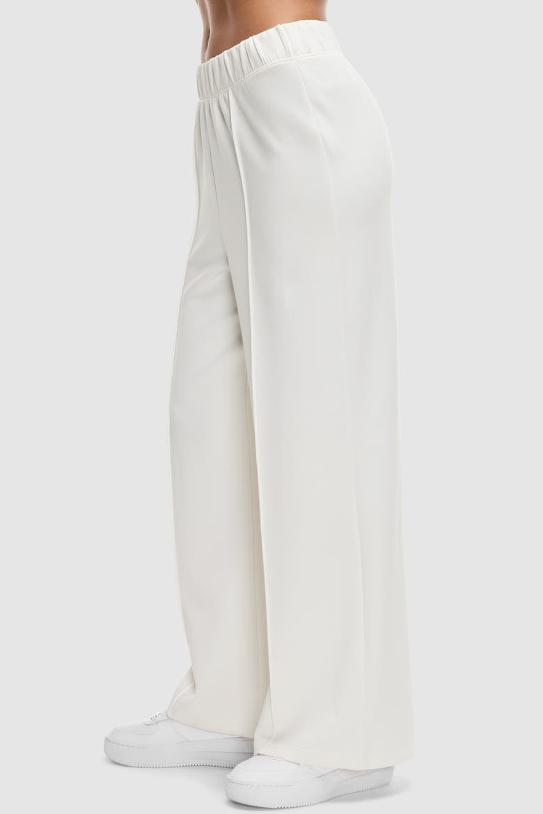 Washed Interlock Pintuck Pant, Alternate, color, Pearl