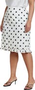 ELOQUII Ruffle Polka Dot Skirt