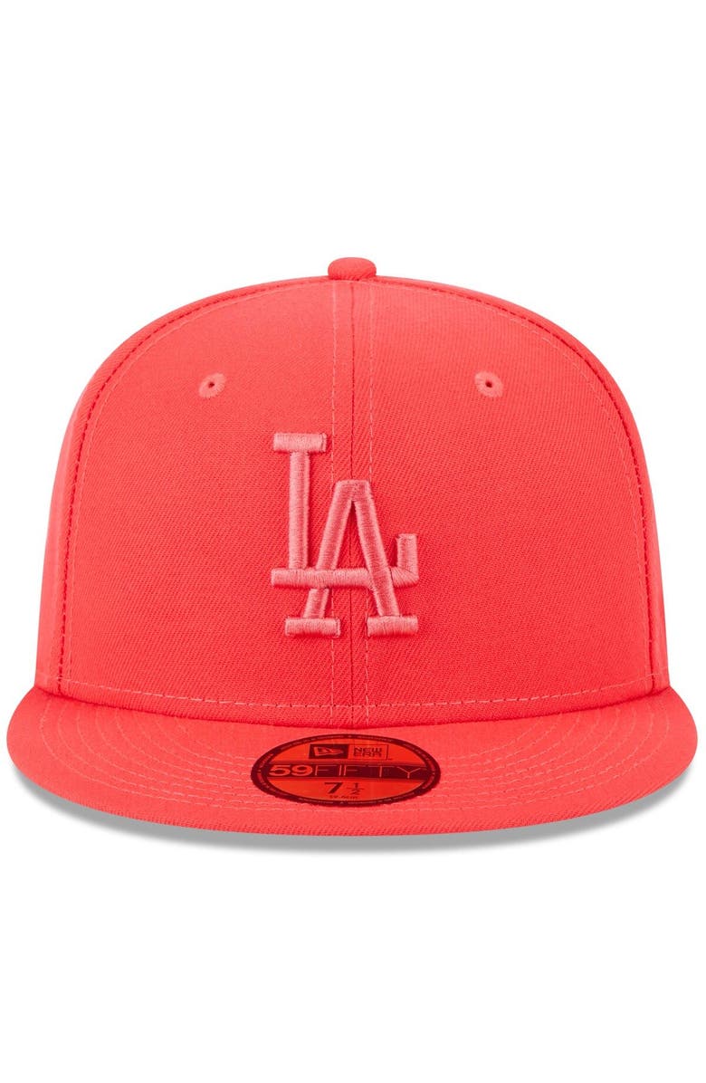 New Era Men's New Era Red Los Angeles Dodgers 2023 Spring Color Basic 59FIFTY Fitted Hat, Alternate, color, Red