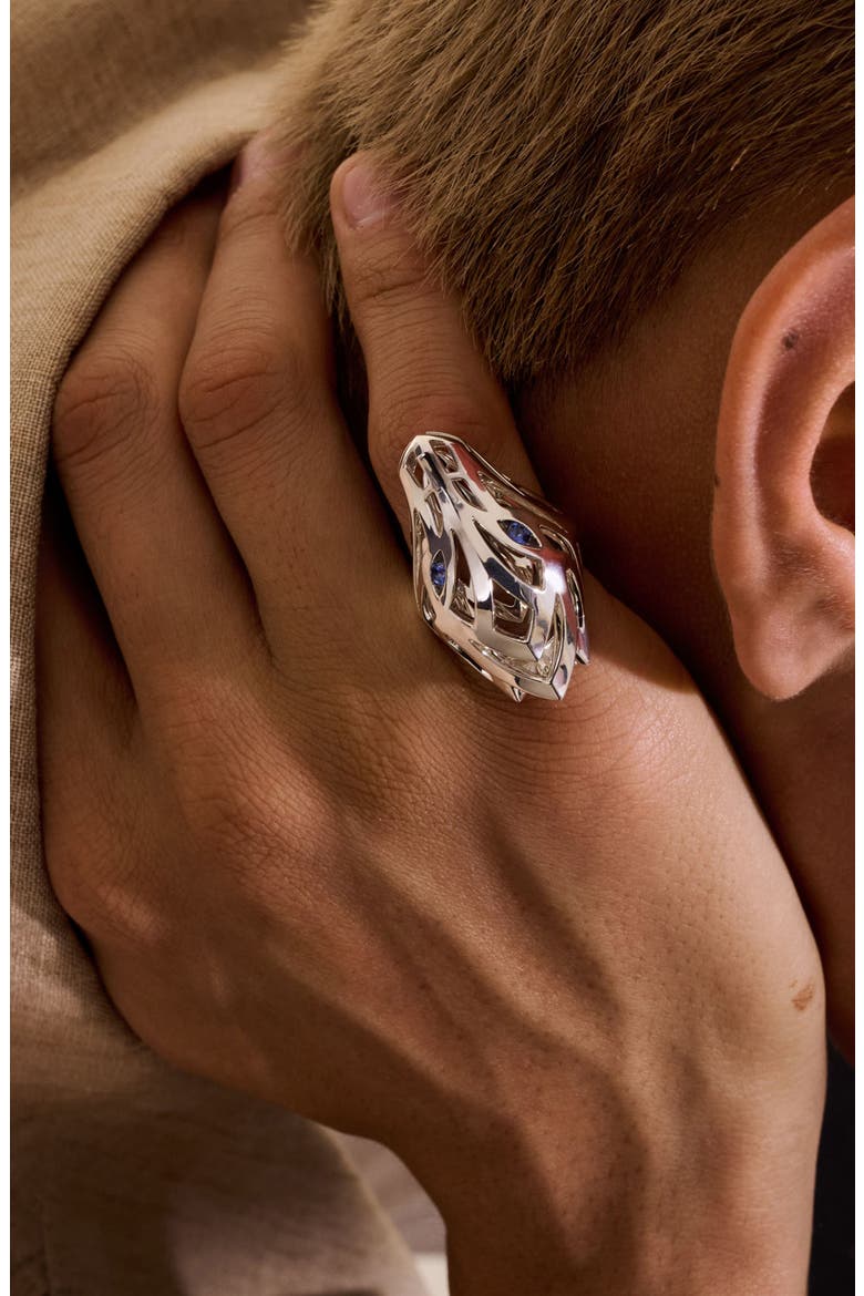 Naga Ring, Alternate, color, SILVER