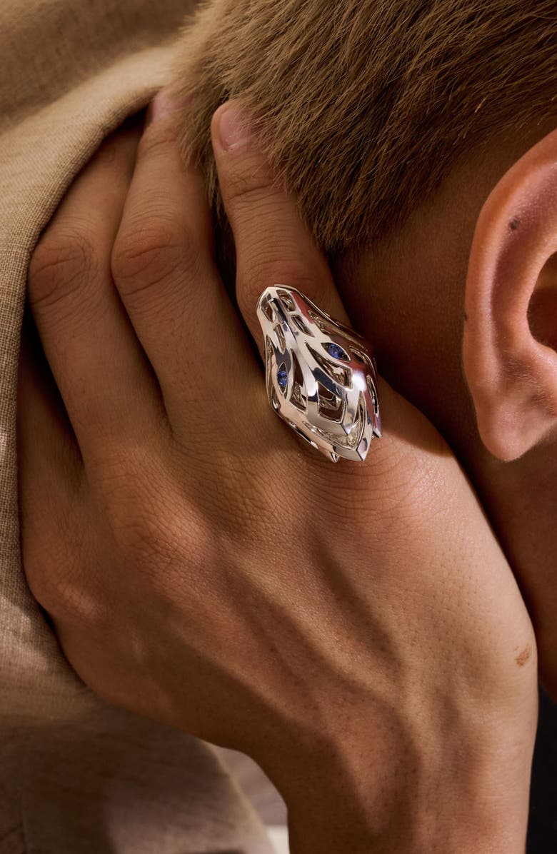 John Hardy Naga Ring, Alternate, color, Silver