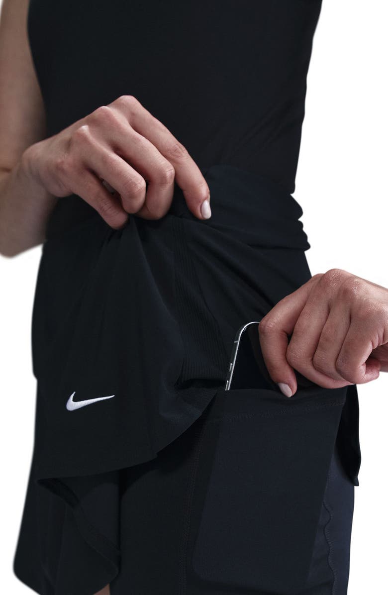 Nike Victory Tennis Skort, Alternate, color, 010 010 Black/White