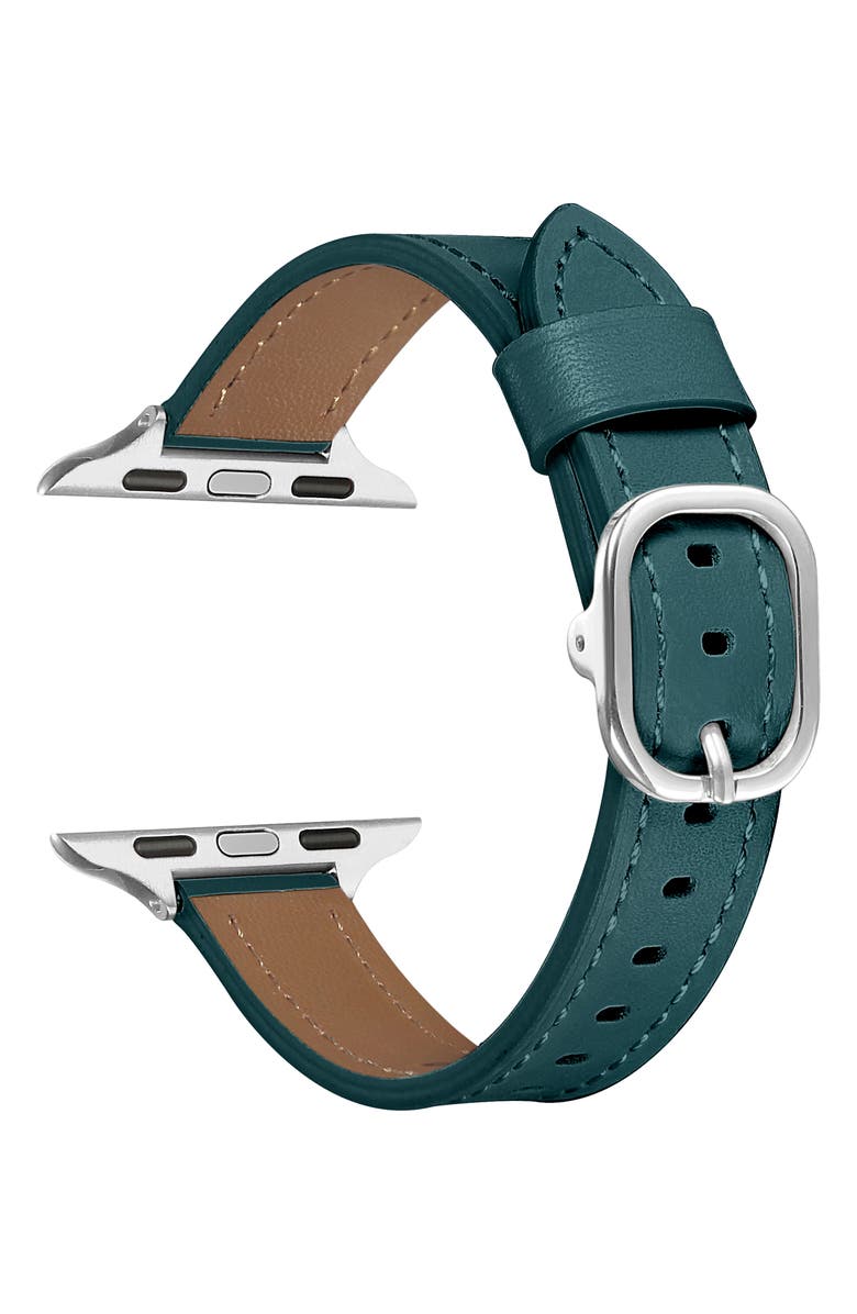 Posh Tech Carmen Skinny Leather Apple Watch<sup>®</sup> Watchband, Alternate, color, 