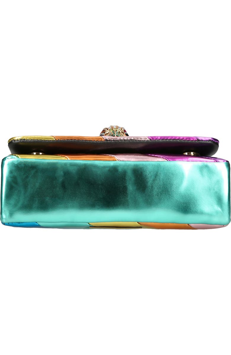 Kurt Geiger London Mini Kensington Metallic Leather Crossbody Bag, Alternate, color,