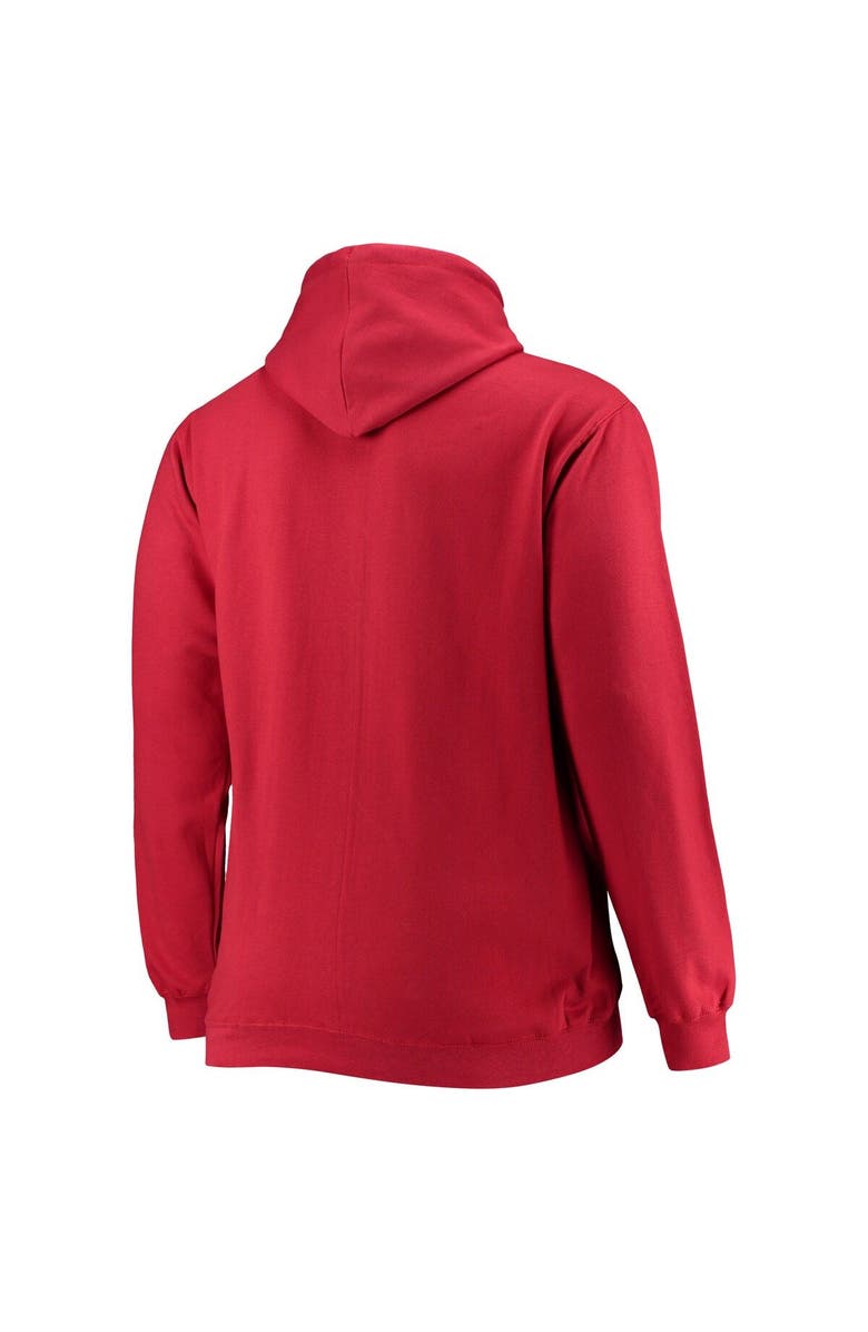 Champion Men's Champion Crimson Alabama Crimson Tide Big & Tall Arch Over Logo Powerblend Pullover Hoodie, Alternate, color, Crimson