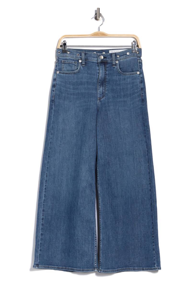 Serena High Waist Crop Wide Leg Jeans, Main, color, HALFXGRMT
