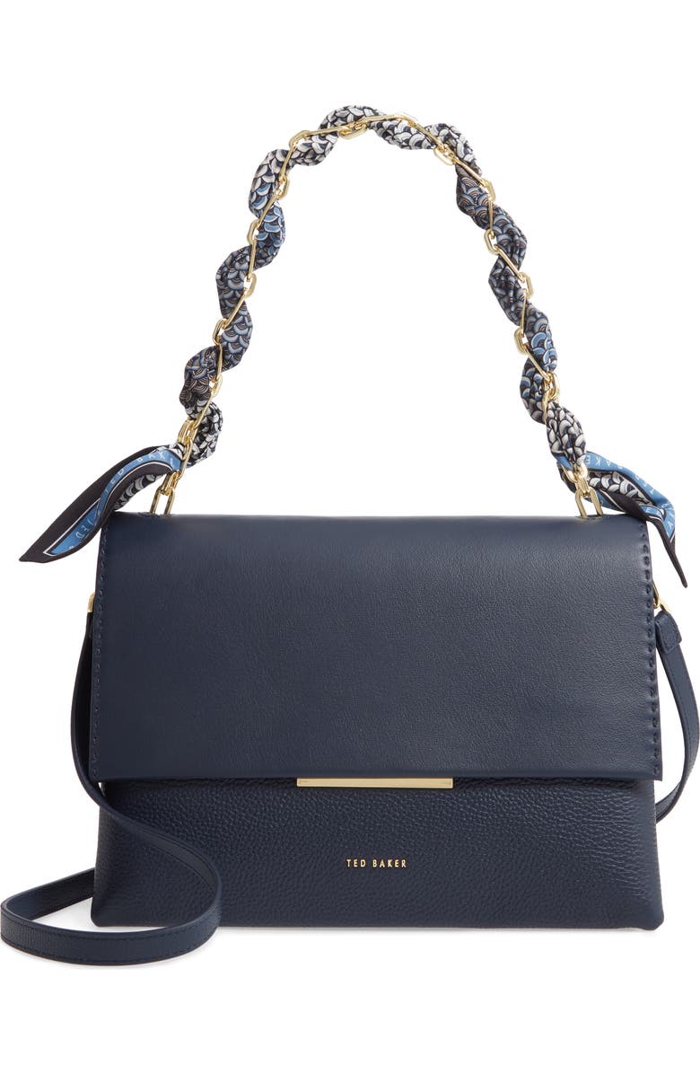 Ted Baker London Evangli Leather Shoulder Bag, Main, color,