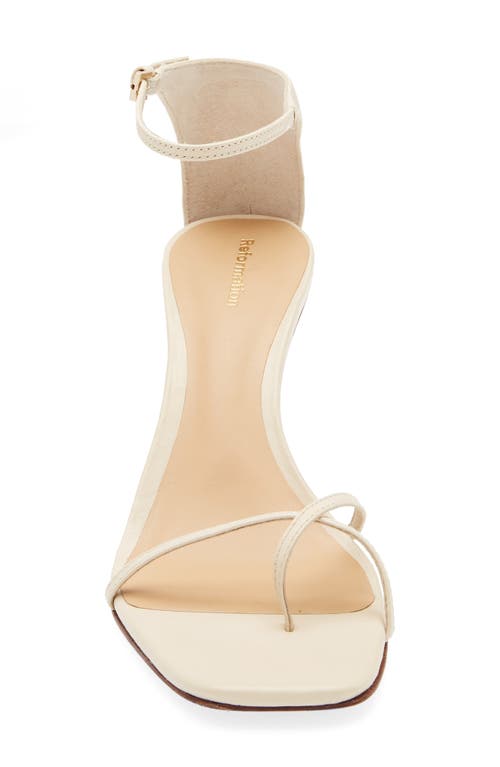Reformation Gigi Strappy Sandal In White