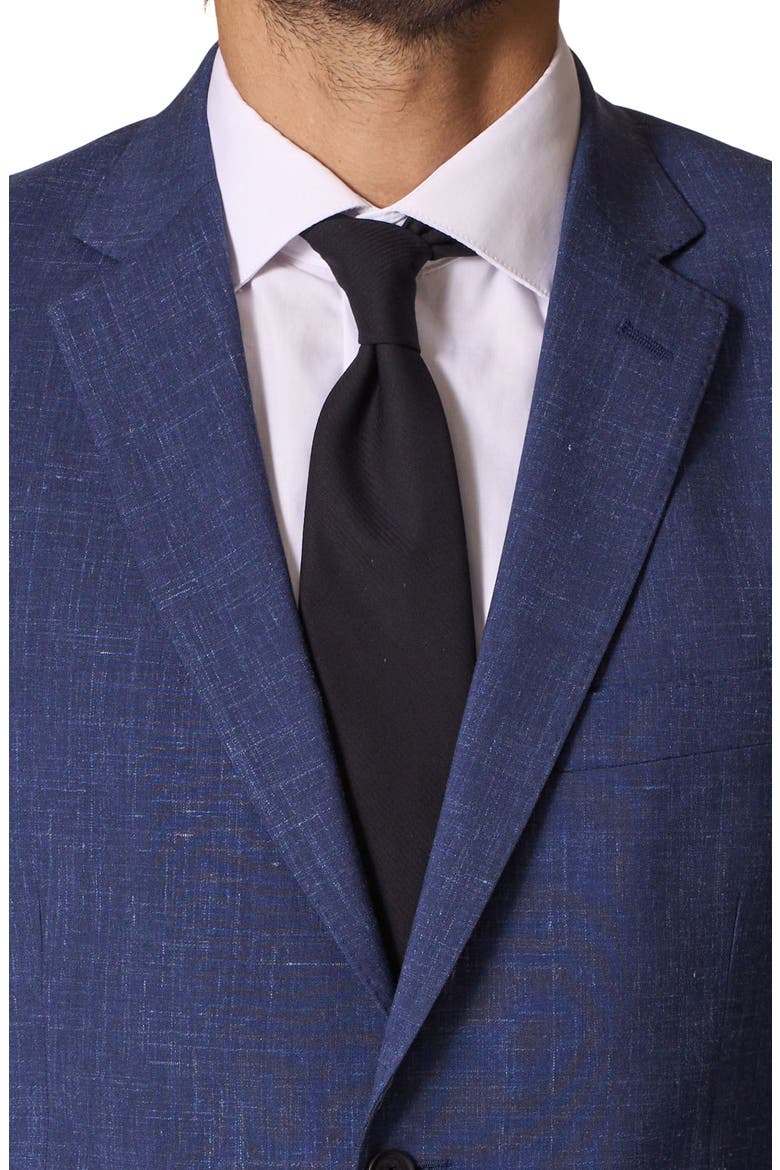 Sartorial Classic Fit Wool & Linen Suit, Alternate, color, BLUE