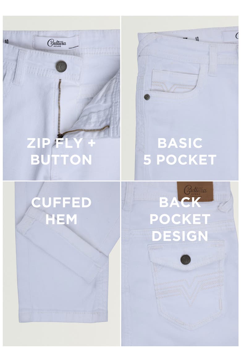 Kids' Saddle Stitch Jeans, Alternate, color, WHITE