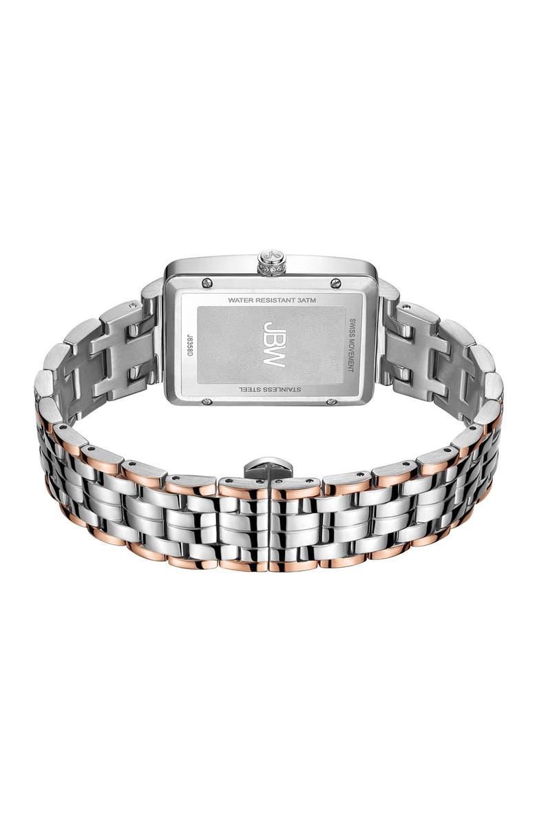 JBW Mink Diamond Bracelet Watch, 28mm, Alternate, color, Silver