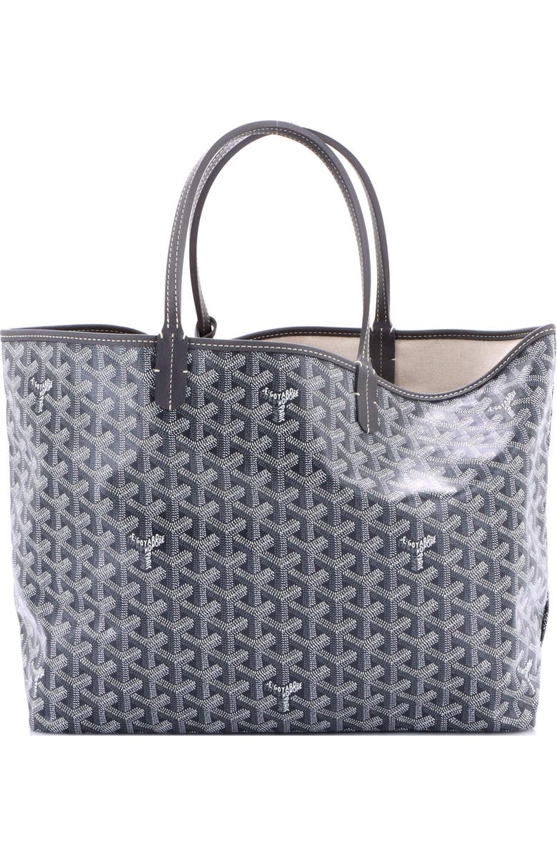 Pre-Owned Goyard Saint Louis Tote Coated Canvas PM, Main, color, Gray
