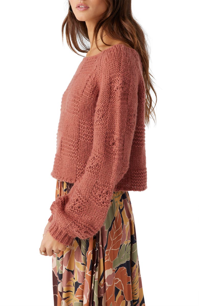 O'Neill Sacha Crop Sweater, Alternate, color, 