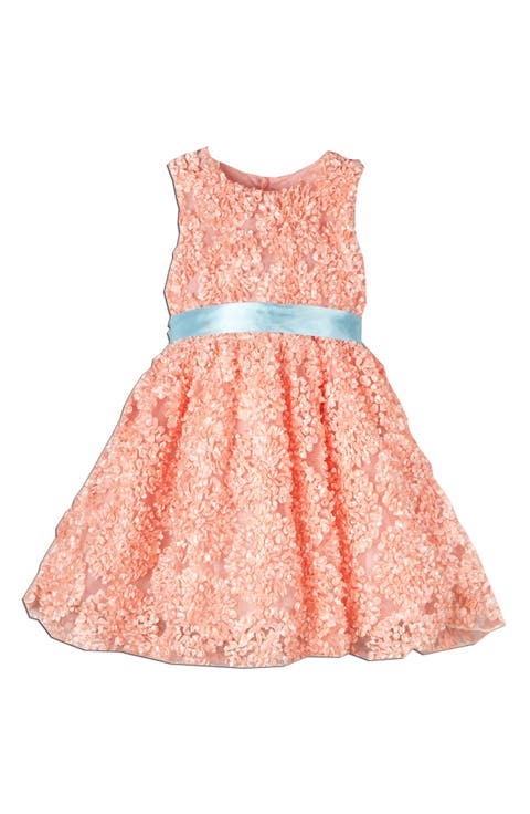 Kids' Textured Floral Dress (Toddler, Little Kid & Big Kid)