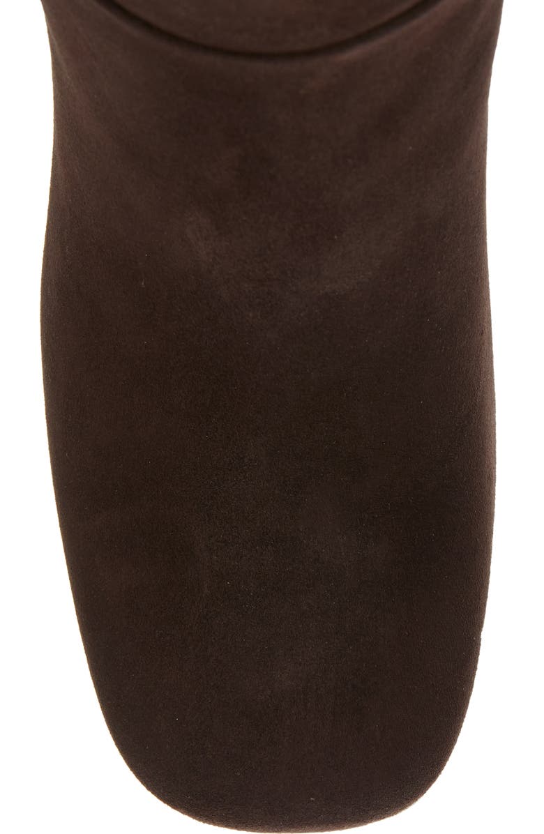 Prada Logo Knee High Boot, Alternate, color, Moro