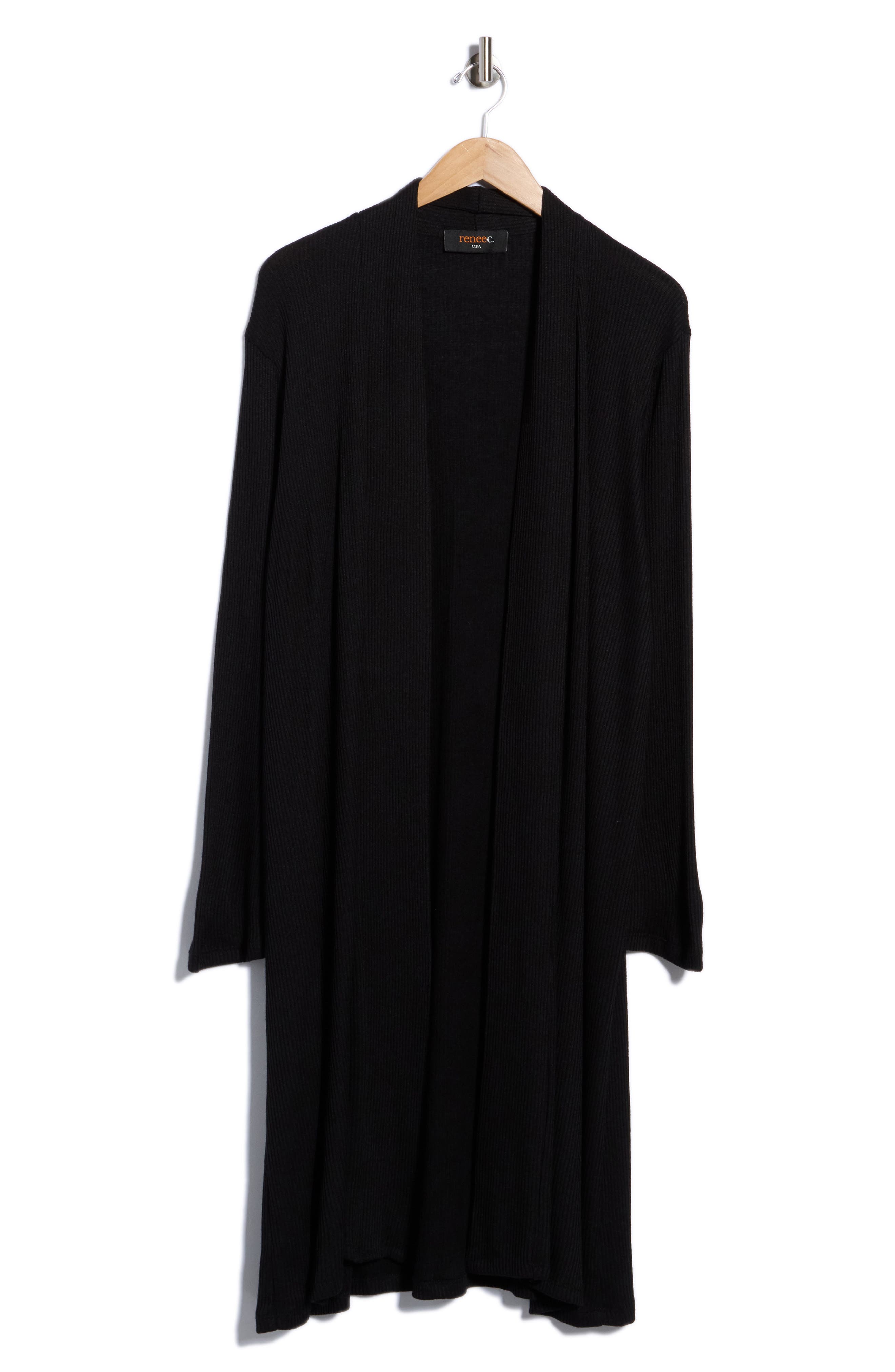 Ribbed Longline Cardigan