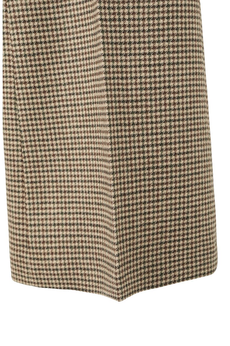 Gina Houndstooth Microcheck Pants, Alternate, color, MEDIUM BROWN