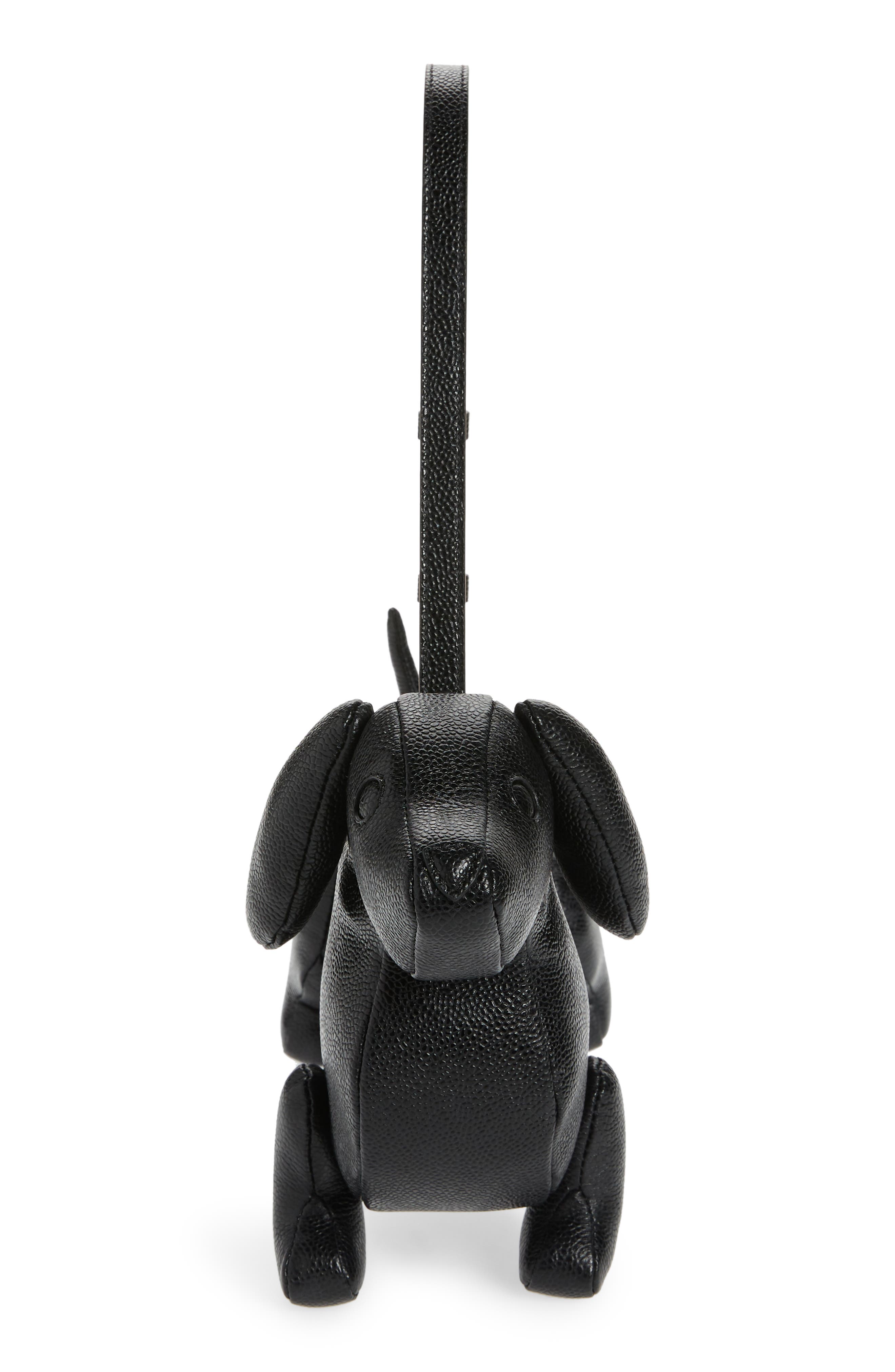 Thom Browne Hector Leather Baguette Shoulder Bag, Alternate, color, 