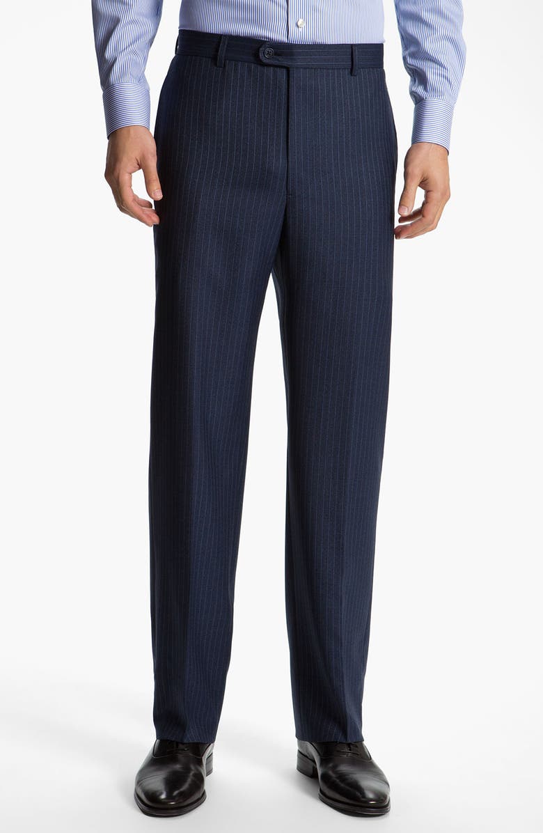 Joseph Abboud 'Signature Silver' Stripe Suit, Alternate, color, 