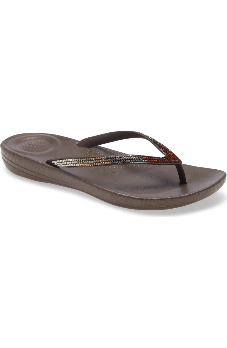 FitFlop iQushion Ombré Sparkle Flip Flop, Main, color,