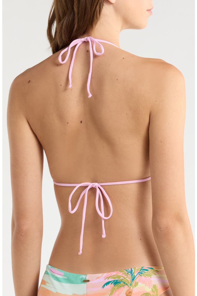 Topanga Canyon Triangle Bikini Top, Alternate, color, PEACH