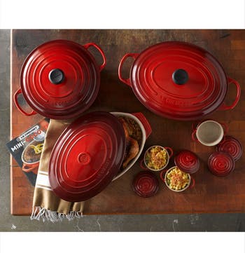 5-Piece Mini Stoneware Cocottes & Cookbook Set