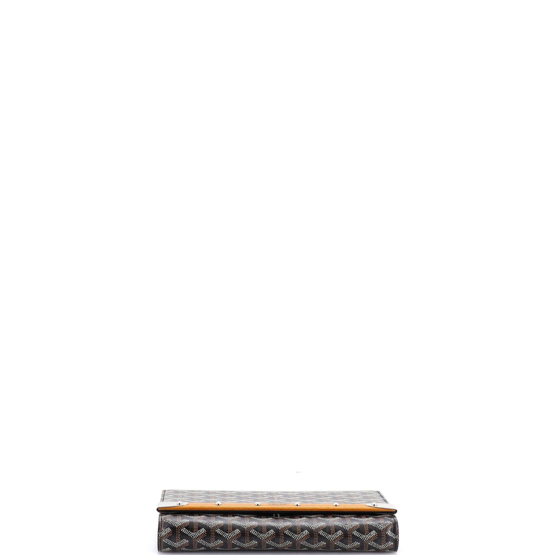 Monte Carlo Clutch with Strap Coated Canvas PM, Alternate, color, Black