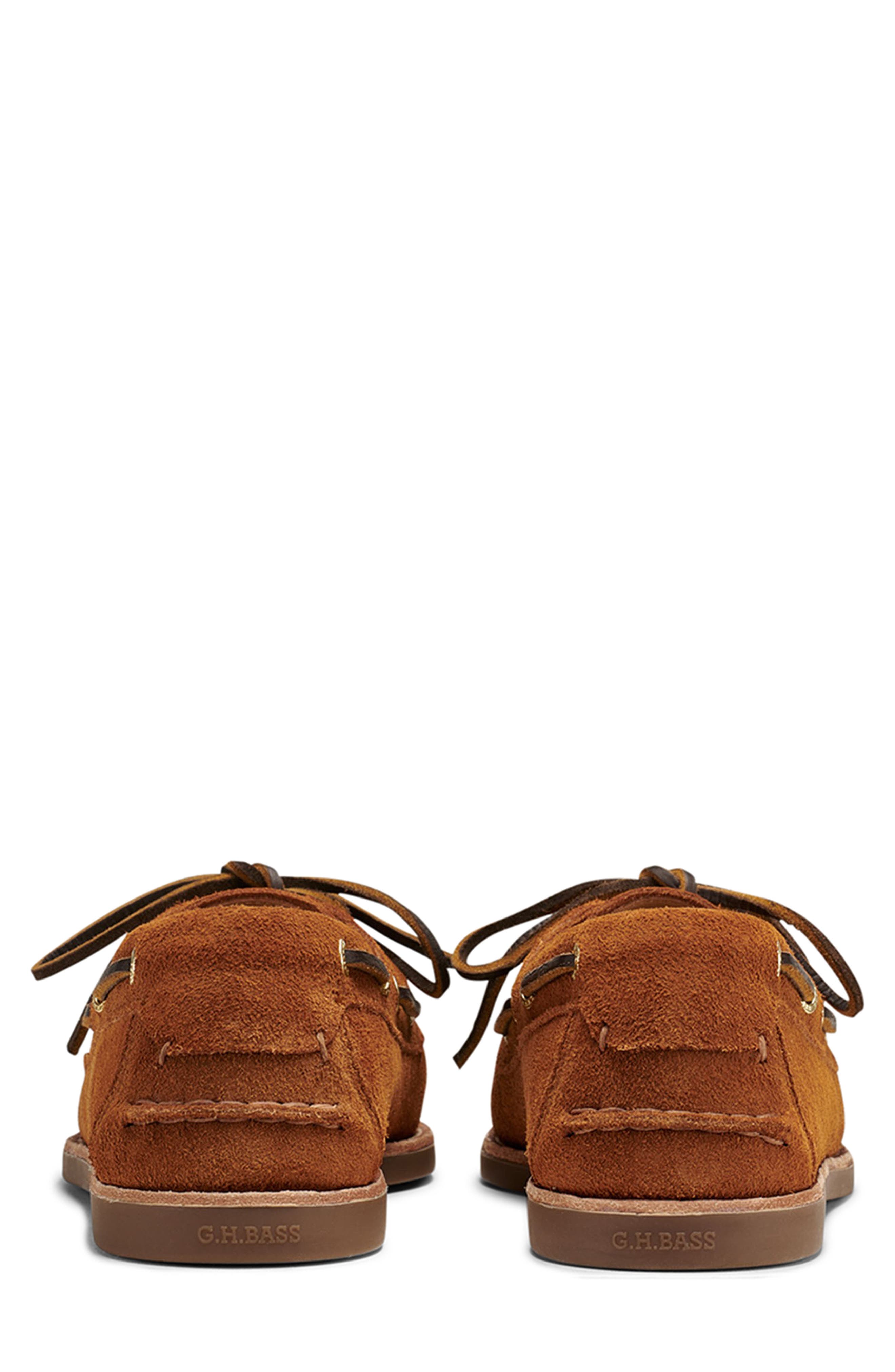 G.H.BASS Hampton Boat Shoe, Alternate, color, Burnt Orange