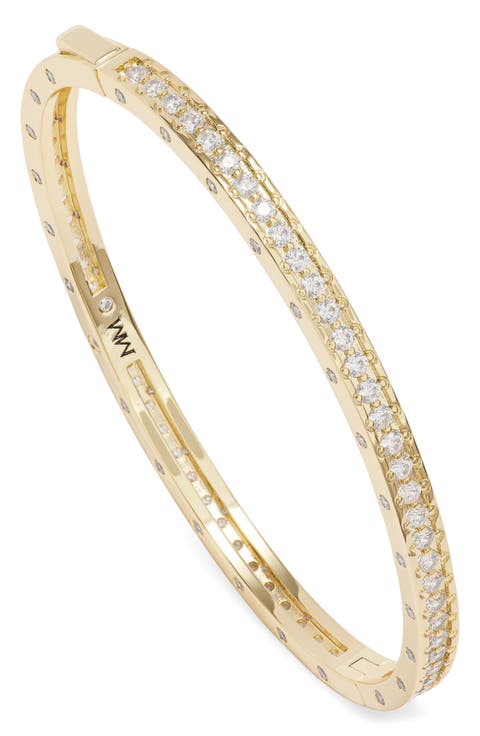 Ashley Pavé 18k Gold Plate Cubic Zirconia Cuff